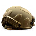 Casque tactique militaire coyote profil