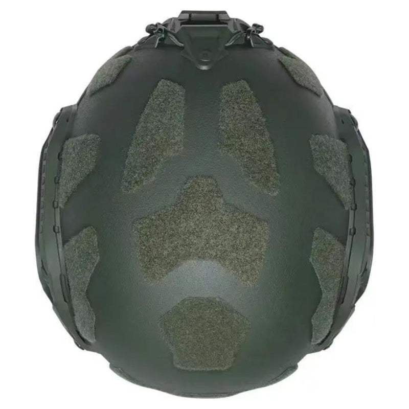 Casque tactique militaire vert olive dessus