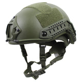 Casque tactique vert olive dessus