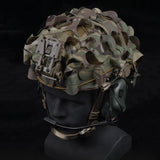 Couvre Casque Balistique camouflage multicam vu du dessus