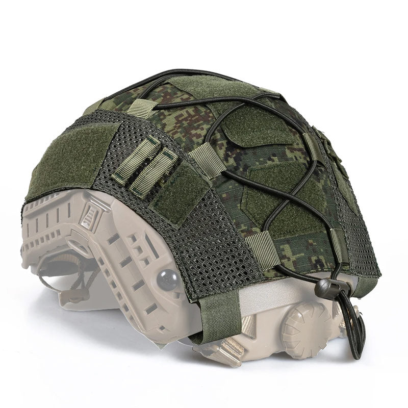 Couvre Casque Fast numérique forêt dos profil
