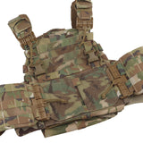 Gilet de combat militaire camouflage multicam face