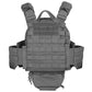 Gilet de combat militaire gris dos