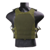 Gilet pare-balles arme de guerre vert olive dos