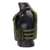 Gilet pare-balles arme de guerre vert olive profil