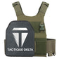 Gilet pare-balles céramique vert olive avec plaque