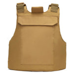 Gilet pare-balles couteau coyote dos