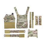 Gilet pare balles gros calibre camouflage multicam détails