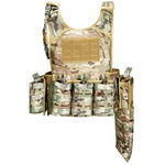 Gilet pare-balles lourd gendarmerie camouflage multicam poche de délestage