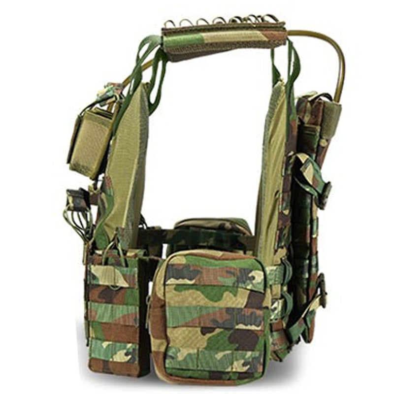 Gilet pare-balles militaire français camouflage forêt profil