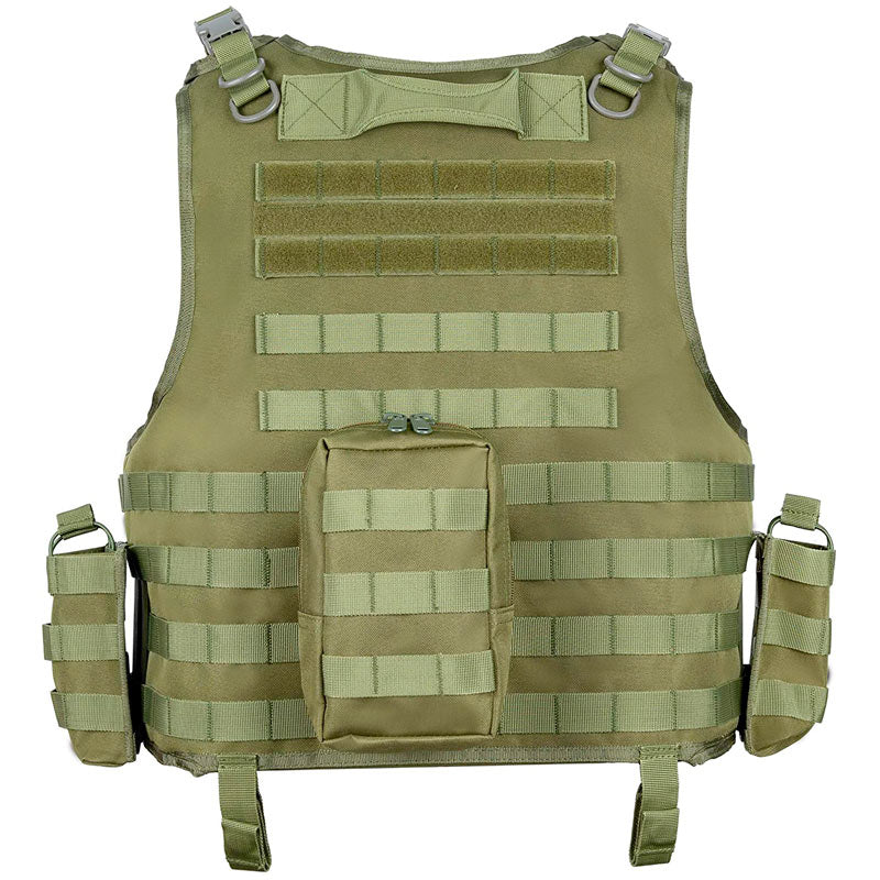 Gilet pare-balles police vert olive dos