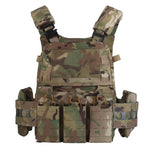 Gilet porte plaque camouflage multicam face