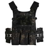 Gilet porte plaque camouflage nocturne face