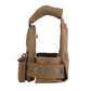 Gilet porte plaque coyote profil