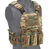 Gilet porte plaque multicam porté