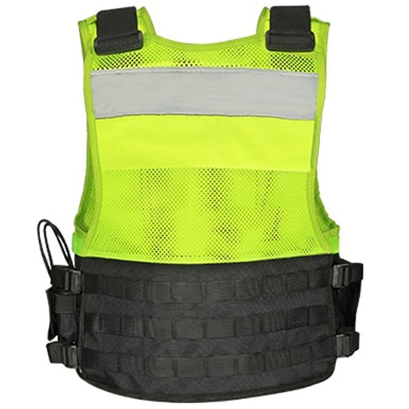 Gilet tactique haute visibilité jaune dos