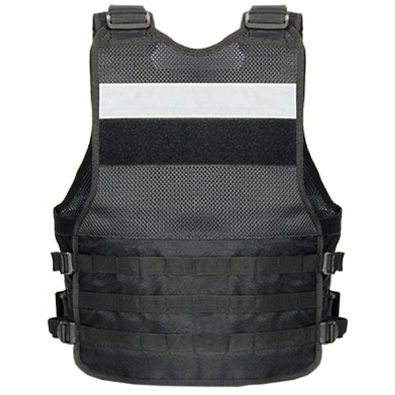 Gilet tactique haute visibilité noir dos