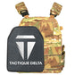 Gilet tactique militaire camouflage multicam avec plaque