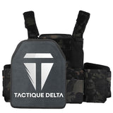 Gilet tactique multicam camouflage nocturne avec plaque