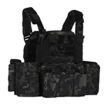 Gilet tactique multicam camouflage nocturne profil