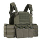 Gilet tactique multicam vert olive profil