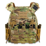 Gilet tactique porte plaque camouflage multicam face