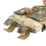 Poche batterie tactique pour casque militaire camouflage multicam attaches