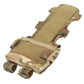 Poche batterie tactique pour casque militaire camouflage multicam dépliée