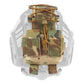 Poche batterie tactique pour casque militaire camouflage multicam dos
