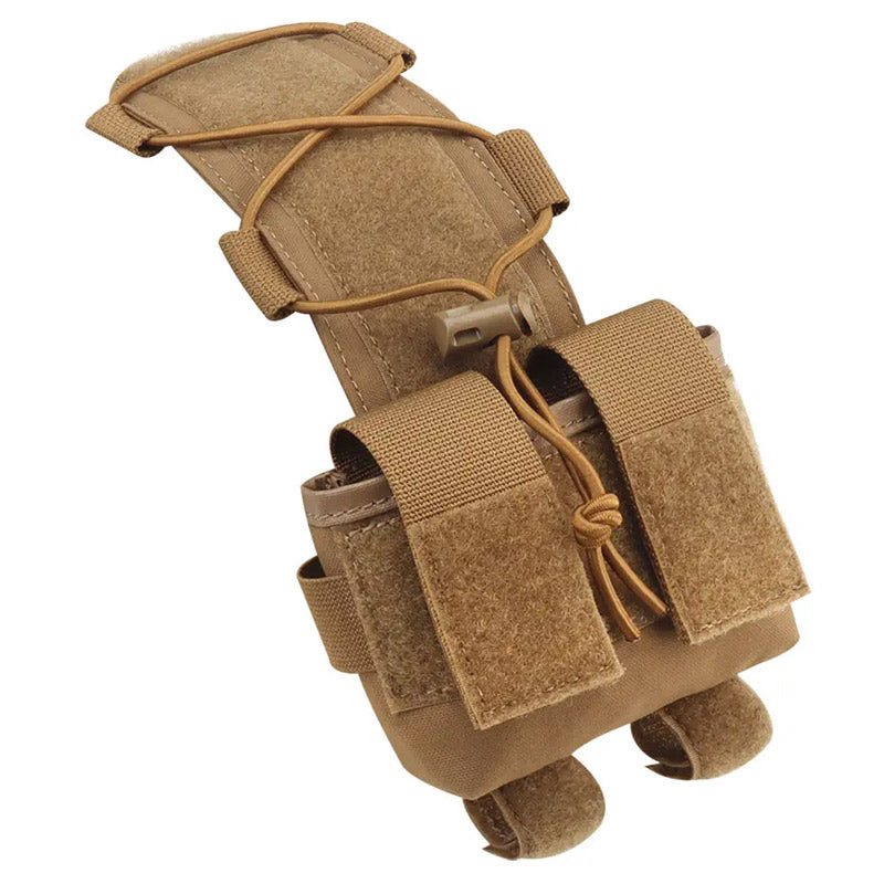 Poche batterie tactique pour casque militaire coyote