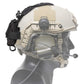 Poche batterie tactique pour casque militaire profil