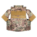 Porte plaque force spéciale camouflage multicam dos