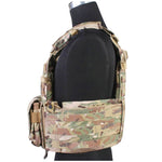 Porte plaque militaire multicam profil