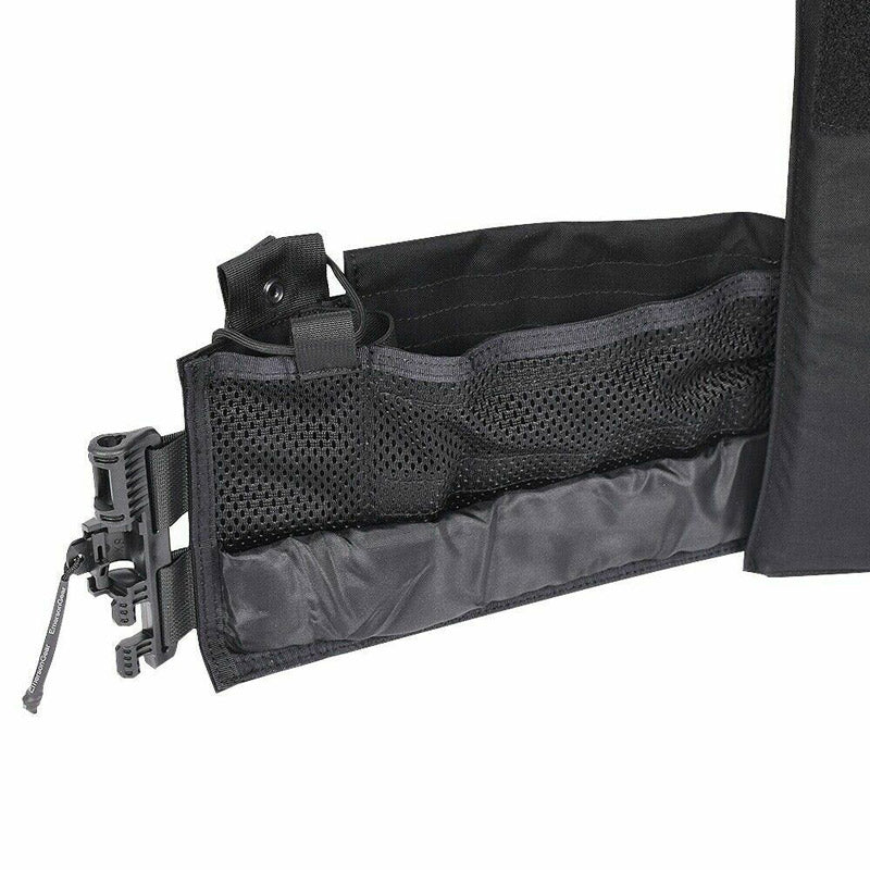 Porte plaque militaire noir ceinture