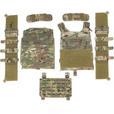 Porte plaque tactique camouflage multicam détails