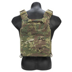 Porte plaque tactique camouflage multicam dos