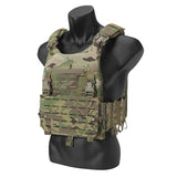 Porte plaque tactique camouflage multicam profil porté