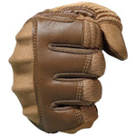 Gants en Cuir Tactiques coyote poing