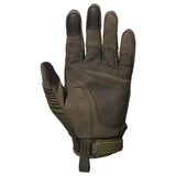 Gants en Cuir Tactiques vert olive paume