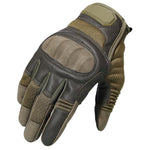 Gants en Cuir Tactiques vert olive profil