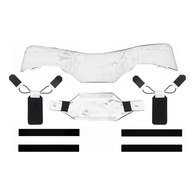 plaque balistique cou blanc attache gilet
