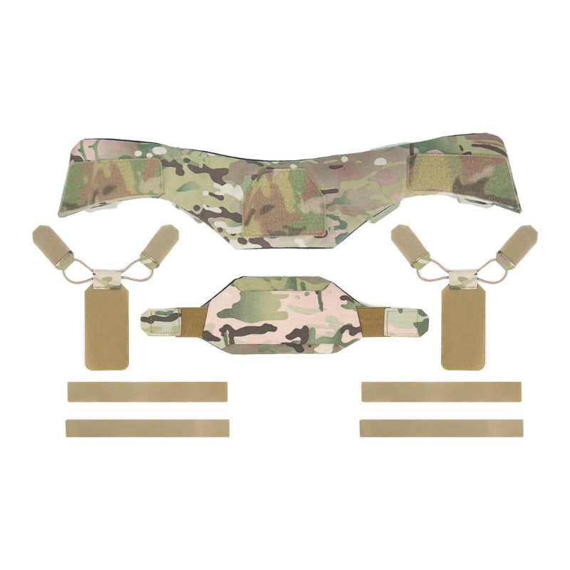plaque balistique cou camouflage multicam attache gilet