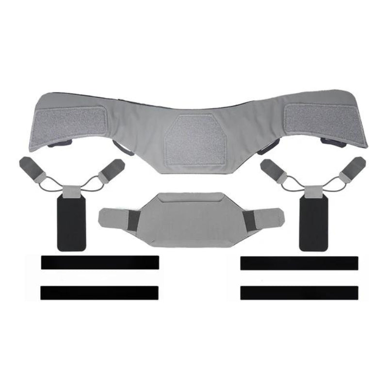 plaque balistique cou gris attache gilet