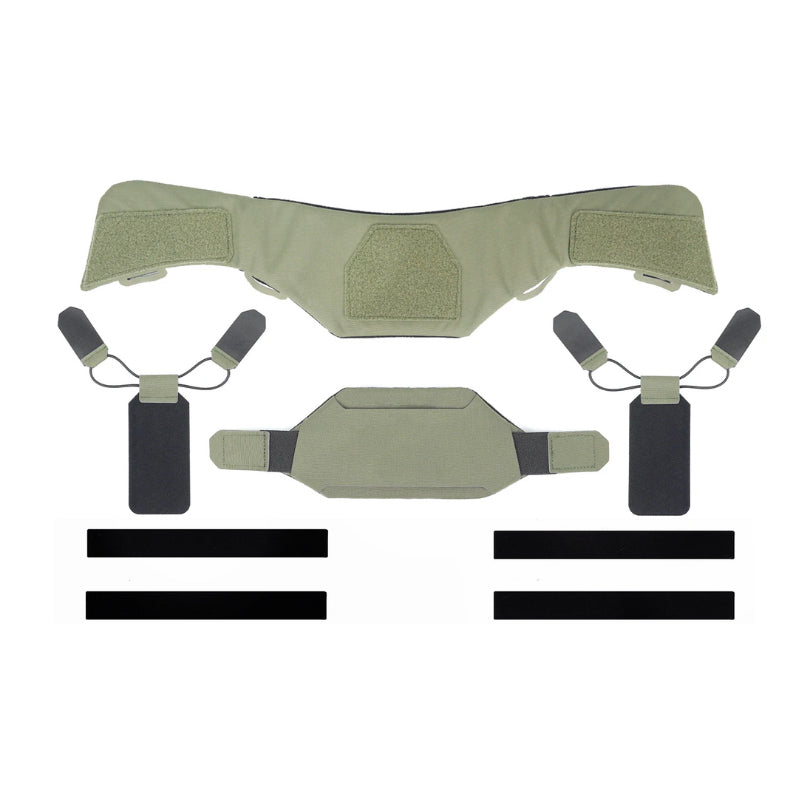 plaque balistique cou vert attache gilet