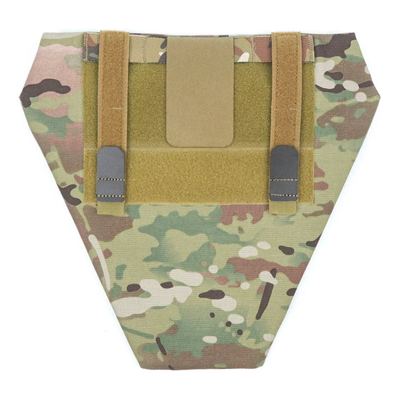 plaque balistique pelvienne camouflage multicam taille triangle dos