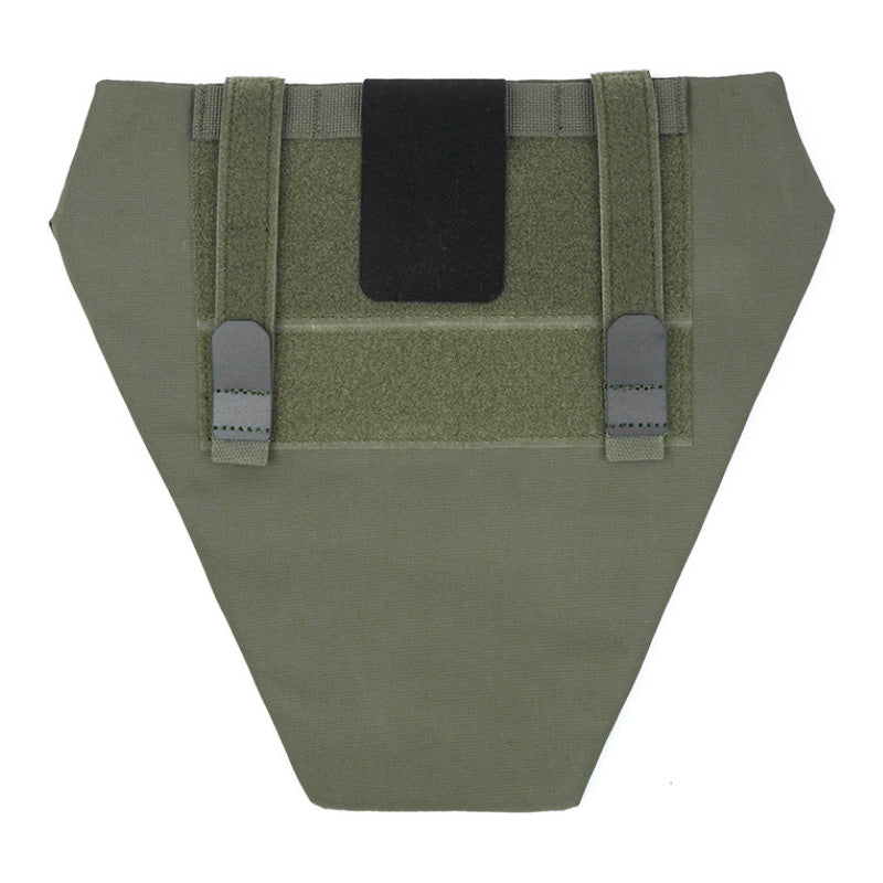 plaque balistique pelvienne vert taille triangle dos