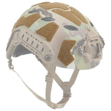 Velcros casque militaire coyote fast installé