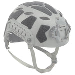 Velcros casque militaire gris fast installé