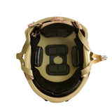 Casque Balistique coyote dessous