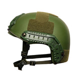 Casque Balistique vert olive côté